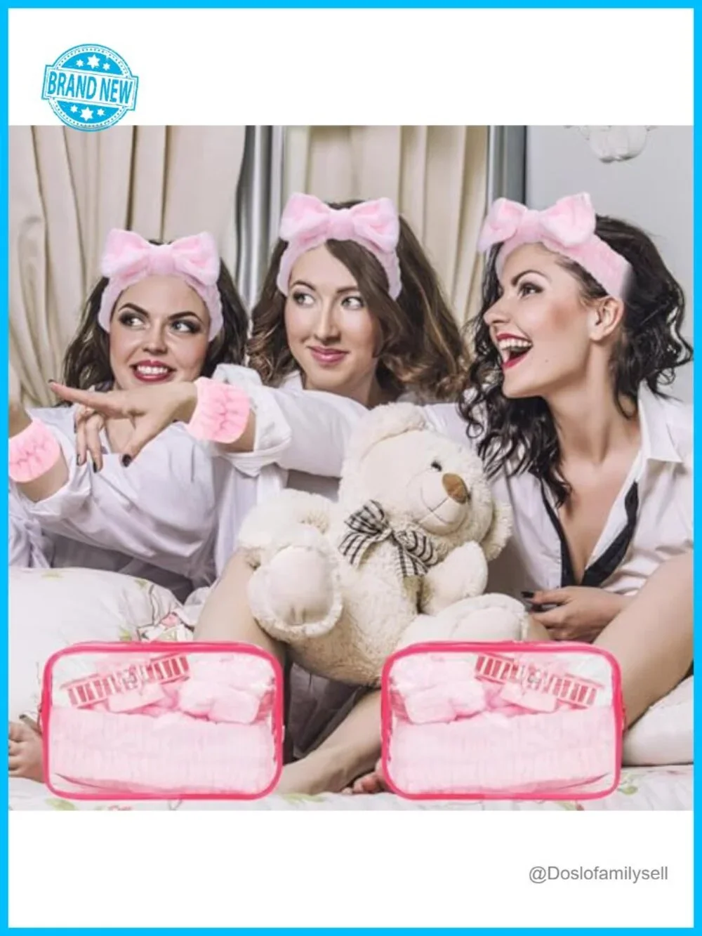 42-Piece Spa Party Favors Set with Headbands, Eye Masks, Claw Clips, Cosmetic